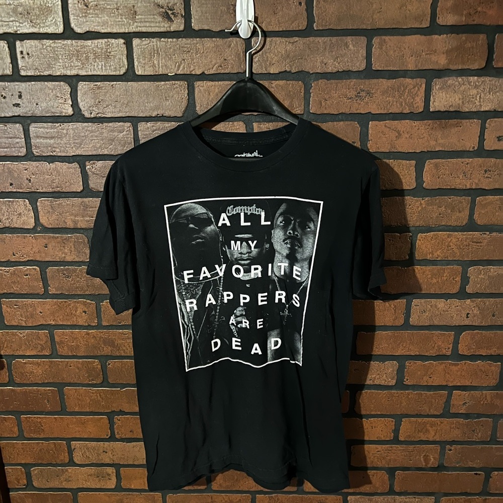 All My Favorite Rappers are Dead Large T-Shirt 🎶🎵